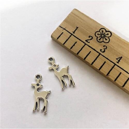 30pcs Sika Deer Connector Charms,For Women Jewelry DIY Necklace Bracelet Key Chain Aesthetic Accessories Jewelry Making Supplies