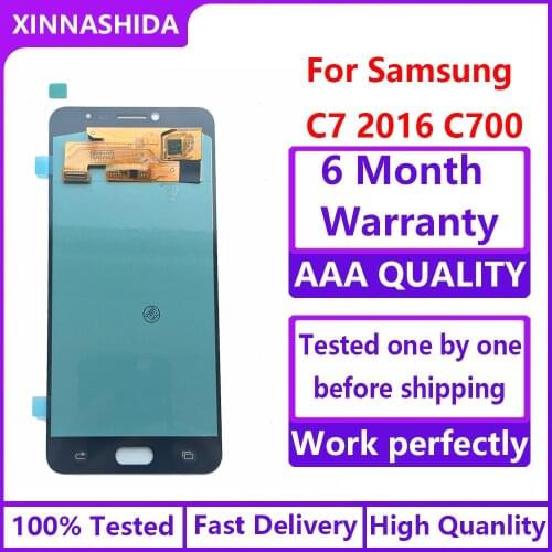 Phone LCD For Samsung Galaxy C7 C7000 SM-C7000 Super AMOLED Lcd Display Touch Screen Digitizer Assembly
