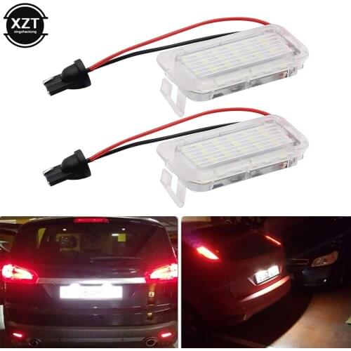 Canbus LED Number License Plate Light For Ford Focus 5D Fiesta Mondeo MK4 C-Max MK2 S-Max Kuga Galaxy 6000K White 12V Auto Lamp