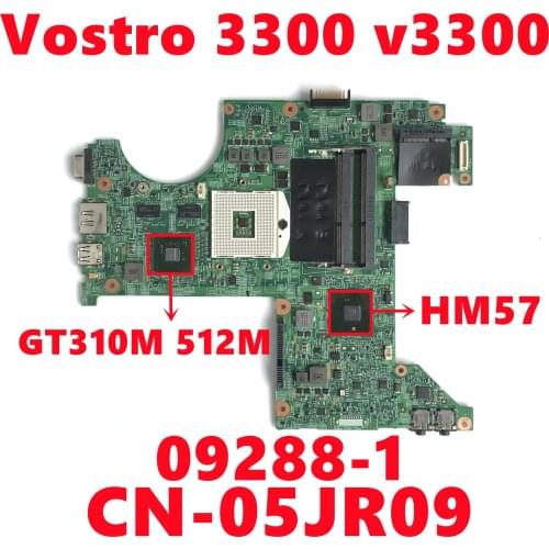 CN-05JR09 05JR09 5JR09 For Dell Vostro 3300 v3300 Laptop Motherboard 09288-1 Mainboard W/ N11M-GE1-S-A3 DDR3 HM57 Fully Tested