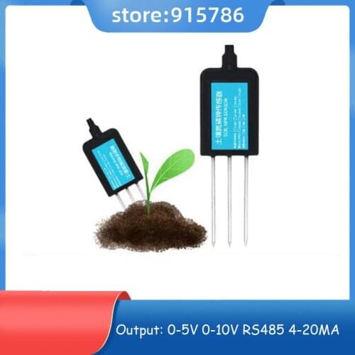 RS485 Soil NPK Sensor 4-20ma 0-5V 0-10V nitrogen phosphorus Potassium Agricultural Tester Environment Fertilizer Detector 3 IN 1
