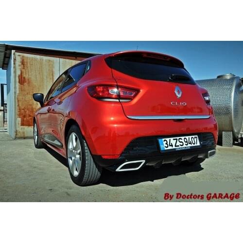 Renault Clio 4 Diffuser 2012 2013 2014 2015 2016 2017 2018 2019 Fake Exhausts Auto Car Styling Accessory Glossy Black Rear Sport