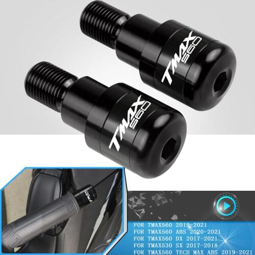 For Yamaha TMAX560 T-Max560 ABS/DX/SX/TECH MAX ABS 2019-2021 Motorcycle Handlebar Grips Slider Cap Plug Aluminum Handle Bar Ends