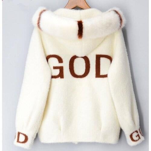 Imitation Mink Velvet Short Jacket Women Autumn Sweater Coat 2021 Winter Womens Korean Ladies Knitted Cardigan Jacket X521