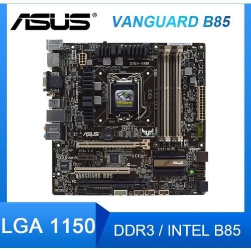 Asus VANGUARD B85 Desktop Motherboard LGA 1150 DDR3 32G Core i7i5i3 cpus USB3.0 PCI-E 3.0 SATA3 Micro-ATX intel B85 Motherboard