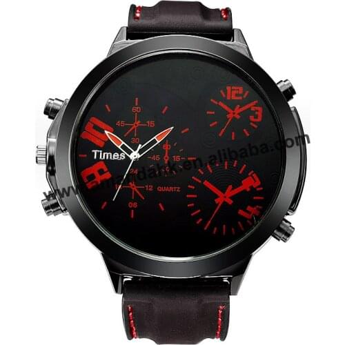 High Wholesale Fashion Big Dial Mens Quartz Watch Hot Sale Mens Watches Caual Sport Business Silicone Dress Watches