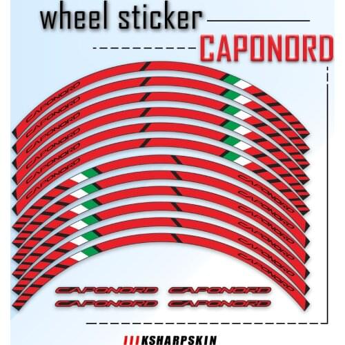 17 Inches 12 Strips Stickers Moto Decal Sticker Motorcycle Decals Reflective Waterproof Wheel Decals for APRILIA CAPONORD 1200