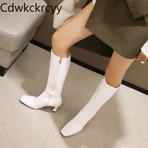 Winter The New Europe and America fashion Square head British style Takato Knight boots banquet Sexy High heels Women boots