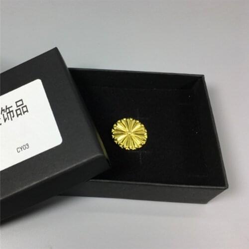 Ornament Delicate Unique Metal Chrysanthemum ModelFlower Pin Badge Craft Decoration Accessories