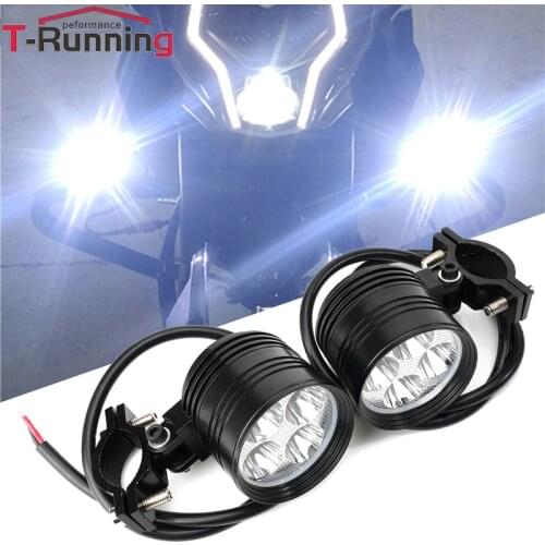 For Benelli TRK 502X 251 502 Leoncino 250 500 TNT600 Motorcycle headlights auxiliary lamp White 12V LED spot head lights