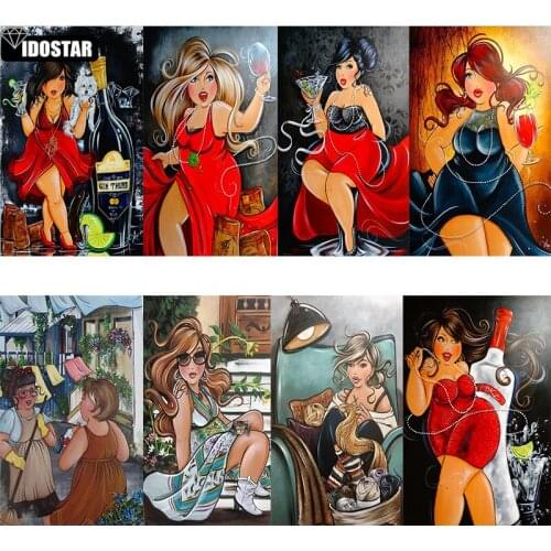 Full Square/Round Drill 5D DIY Diamond Painting "Sexy big woman" 3D Embroidery Cross Stitch Mosaic Rhinestone Home Decor