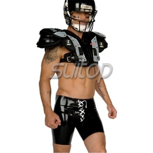 Suitop nature latex handmade short with front laced