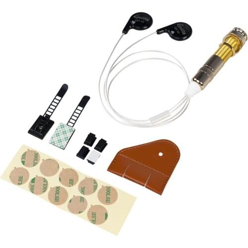 Universal Piezo Contact Guitar Pickup Vibration Pick-up with 6.35mm Endpin Jack for Guitar Ukulele Violin Erhu Chinese Zither