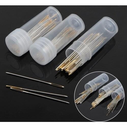 30 PCS Large Eye Blunt Sewing Needle Cross Stitch Knitting Needle Handmade Leather Embroidery Thread Needle Sewing Accessories