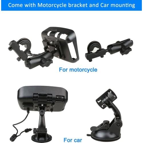 Fodsports motorcycle GPS Parts mounting braket for 5 inch Motorcycle GPS Navigation Holder Motorbike Navigator Accessories