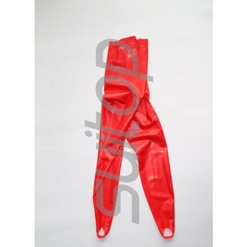 Female 's women 's latex red leggings
