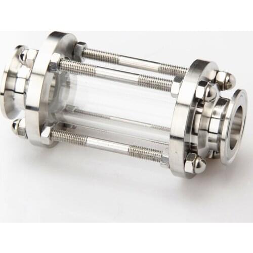2" Tri Clamp Clover Flow Sight Glass Diopter Home Brew Diary Product SUS304 Stainless Steel Sanitary Fitting Ferrule OD 64mm