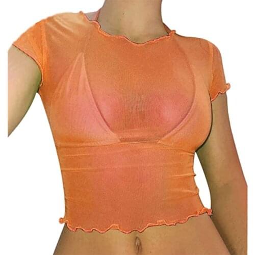 2021 Thin Mesh Tank Vest Women Cover Up Shirt Jumper Tops Bikini Candy Color Bathing Blouse Ladies Swimsuit Beachwear