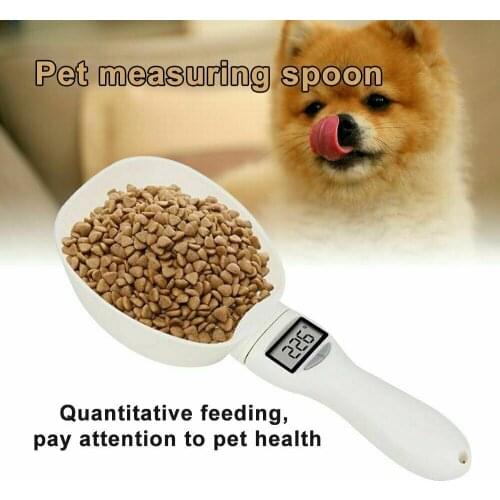 ABS Pet Feed Measuring Scoop Dog Cat Food Detachable Digital Spoon Kitchen Handled Coffee Bake Cups LED Display Electronic Scale
