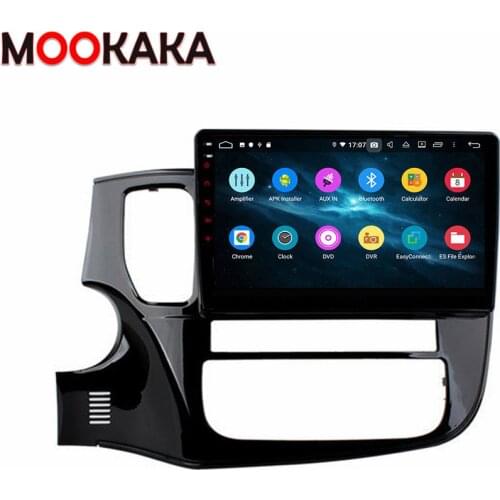 For Mitsubishi Outlander 2014-2015 PX6 Android 10.0 4+128G DSP Car DVD Player Multimedia Radio GPS Navigation Head Unit Audio