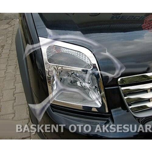 For Ford Connect Headlight Eyebrow Cover 2002-2014 ABS Chrome Stainless Chrome High Quality Fully Compatible Professional