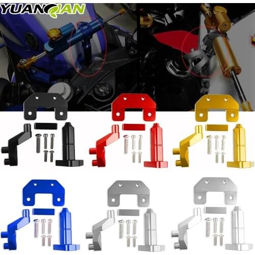 For YAMAHA R3 R25 Adjustable Motorcycles Steering Stabilize Damper Bracket Mount Kit YZF R3 YZFR25 MT03 MT25 2014 2015 2016 2017