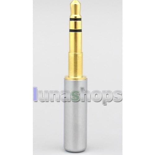 LN005483 16mm Shell 3.5mm Headphone Pins Plug Adapter For Final Audio Design Pandora Hope vi Denon AH-D600 D7100 Velodyne vTrue