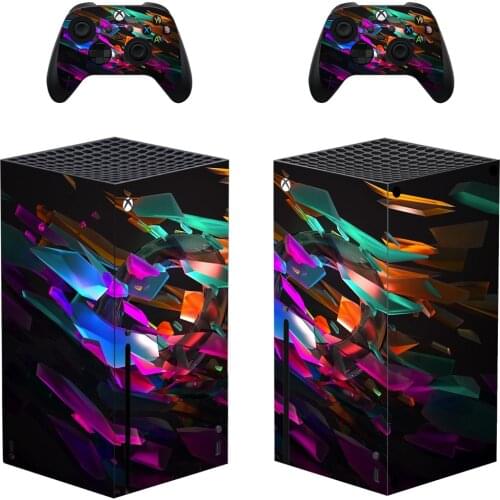 Fragment Style Xbox Series X Skin Sticker for Console & 2 Controllers Decal Vinyl Protective Skins Style 1