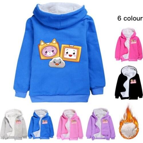 New Toddler Boy Jacket winter Children Girls Boys LANKYBOX Jacket Hooded Cardigan Hoodies Coat wram Clothes for Kids