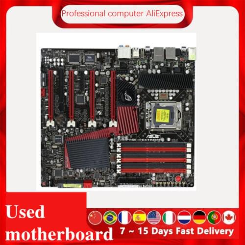 For ASUS Rampage III Extreme Used original motherboard Socket LGA 1366 DDR3 X58 X58M Desktop Motherboard