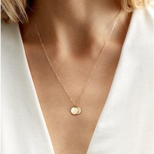 Jaymaxi Custom Name Necklace Women Stainless Steel Jewelry New Blank Engraving 6mm Round Charms Necklaces