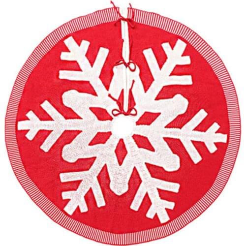 122cm Snow Plush Christmas Tree Skirt Base Floor Mat Cover XMAS Merry tree ornament felt Christmas tree home
