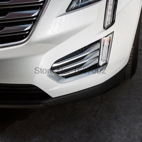 Fit For Cadillac XT5 2016 2017 New ABS Chrome Front Fog Lamp Light Cover Trim Automobiles Replacement Accessory 6pcs/set