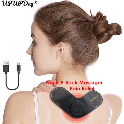 EMS Neck Massager Smart Cervical Spine Massager For Shoulder Waist Health Care Electric Back TENS Machine Shiatsu Acupuncture