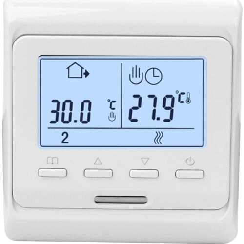 Large Power Intelligent Temperature Humidity Controller Thermostat System Anti-flammable PC Housing Material Touching Screen