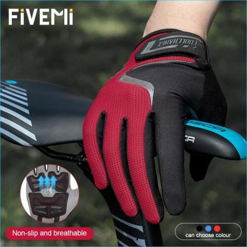 Winter Autumn Full Finger Cycling Gloves Riding MTB Bike Glove Bicycle Touch Screen Thermal Warm Motorcycle Windproof Breathable