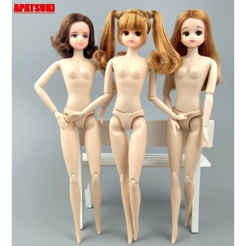 1/6 BJD Doll Pretty Doll Head Hair 12 Joints Moveable BJD Doll Body For Licca Doll Brithday Gift For Girls Kids Toy Accessories