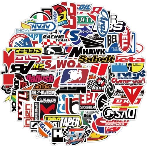 10/50/100Pcs Graffiti JDM Racing Car Modification Waterproof Stickers Motorcycle Bicycle Helmet Motor Laptop Sticker Kid Toys