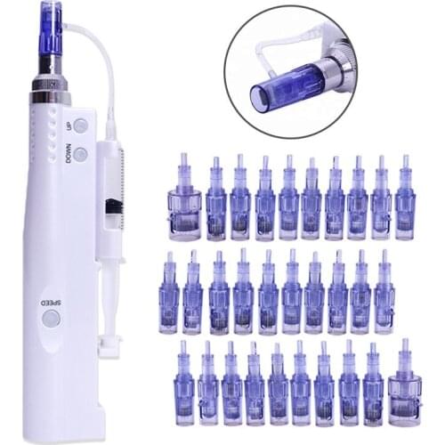 10PCS Microneedle Cartridges Screw Suits 2 in 1 Mini Water Mesotherapy Injector Nano 9/12/36/42/ Nano/ 3D/5D Auto Derma Pen