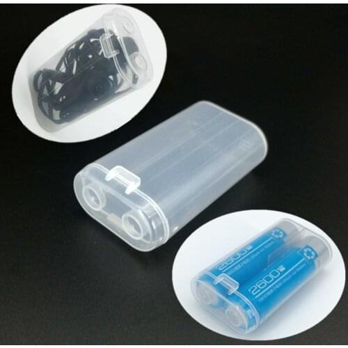 20Pcs 18650 Battery Case Hoder 2x18650 Waterproof Hard Storage Box Rechargeable Battery Container for Power Bank