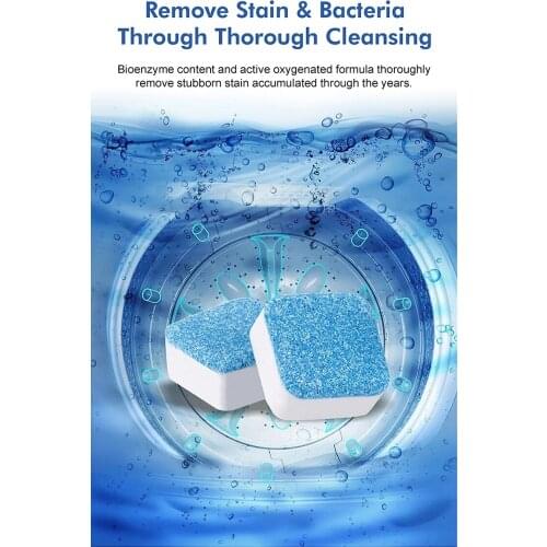 20pcs Washing Machine Cleaner Washer Cleaning Washing Machine Cleaners Laundry Soap Detergent Effervescent Tablet Washer Cleaner