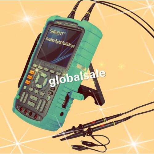 FREE SHIPPING SHS815 2M Memory Depth 7M Points Handheld Oscilloscope 150MHz 1GS/s 2CH & Multimeter 2in1 USB 5000mAh
