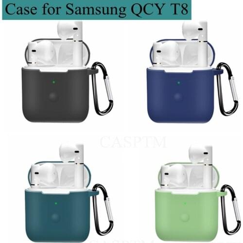 Earphone Case for Samsung QCY T8 Case Soft TPU case for QCY T8 Protective Cover Wireless Headset for qcy t8 t5 conque shell capa