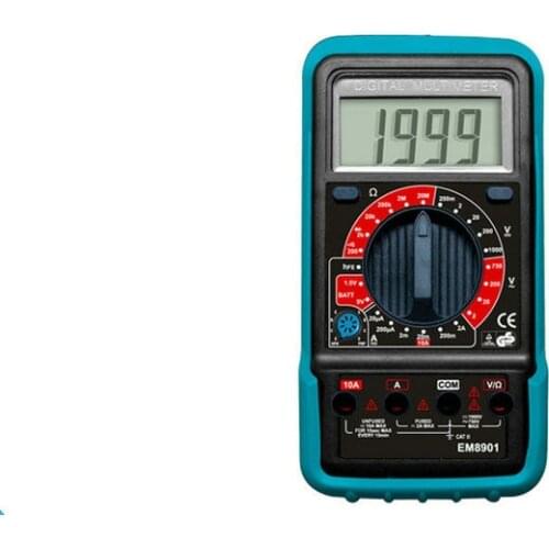 EM8900 True RMS digital multimeter AC DC voltage current OHM multimeter with battery test