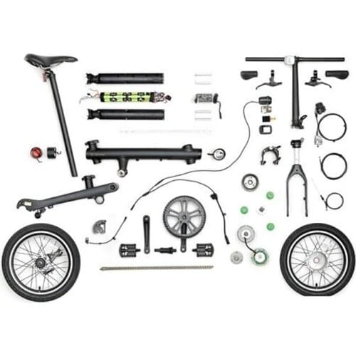 EF1 Bike Parts Electric Bicycle Sensor/Controller/Cable/Li-ion Battery/Front Wheel Motor For XM Qicycle EF1 Bicycle Accessories
