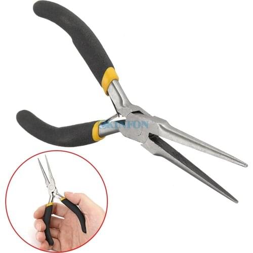 DHL 500PCS Mini Long Needle Nose Precision Pliers Modeling Jewelery Wire Work Plier Tool (Color: Black)