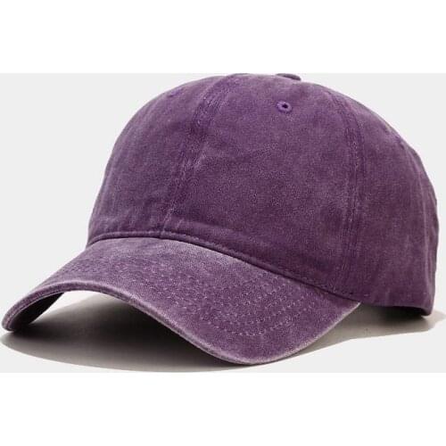 Solid Color Cotton Casquette Baseball Cap Adjustable Snapback Hats for Men and Women 03