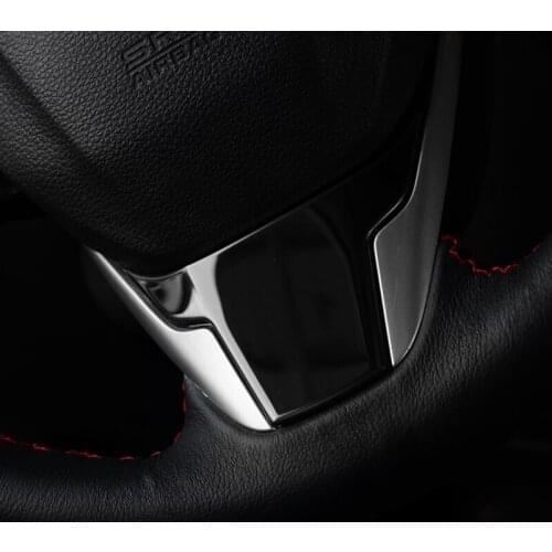 For Honda Civic 10th 2016 2017 2018 Stainless steel Car Steering wheel Button frame cover trim accessories Car styling