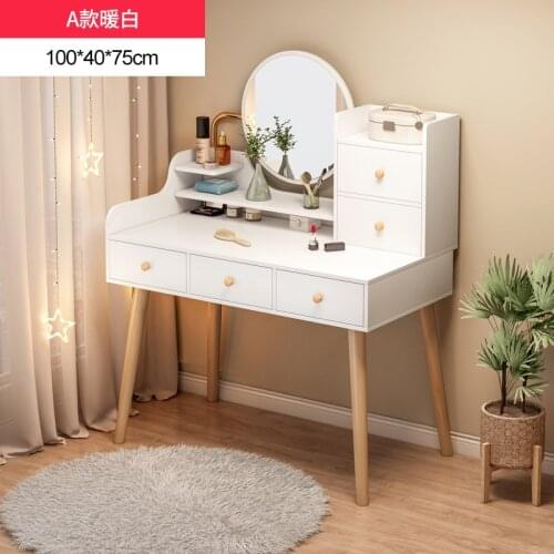 Furniture Bedroom Dressing Table Master Bedroom Multi-functional Small Cosmetic Table Modern Simple Storage Table Nordic Style