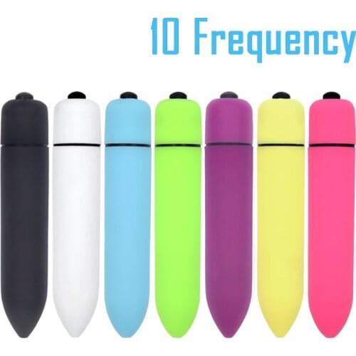 Powerful 10 Speed Vibrating Mini Bullet Shape Vibrator Waterproof G-spot Massager Sex Toys for Women Female Adult Products
